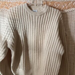 Town and Country Vintage Fisherman Sweater EUC